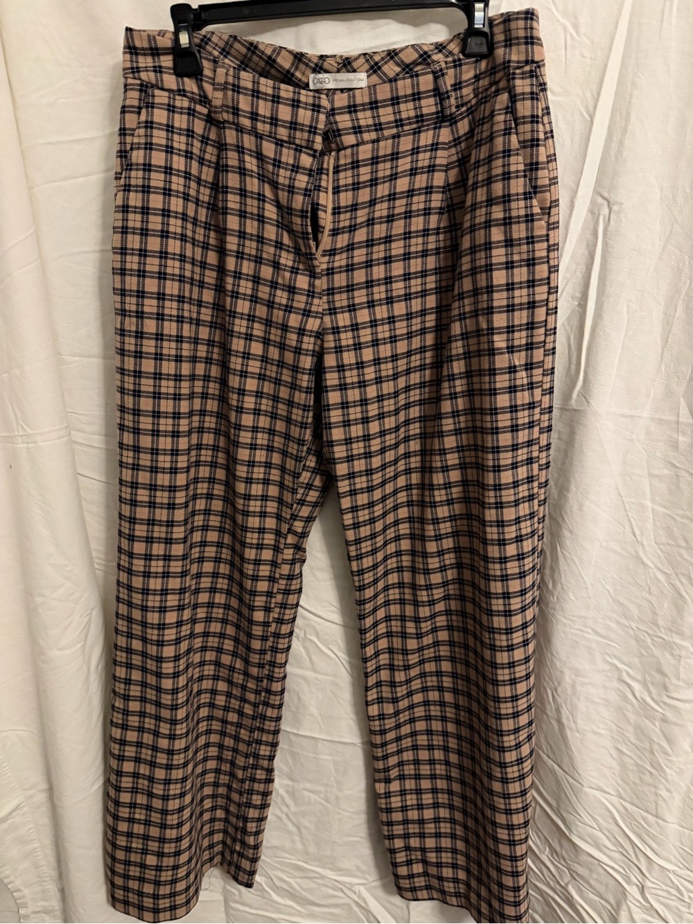 Cato Tan and Navy Plaid Men's Chinos